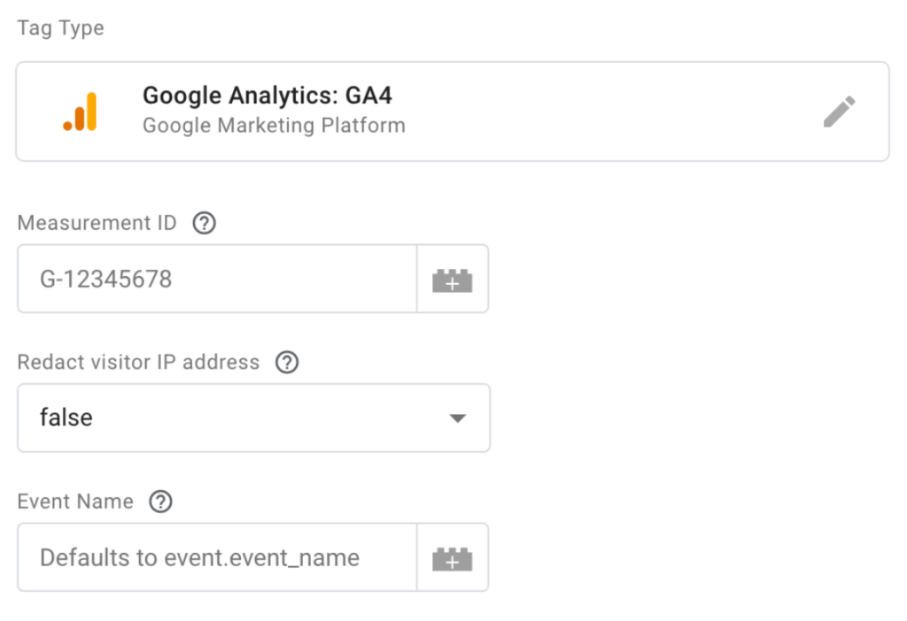 Google Analytics: GA4 tag